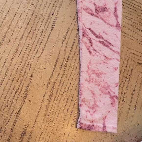 Pink Tie dye cozy size M vneck sweater top 💝 - Picture 4 of 7